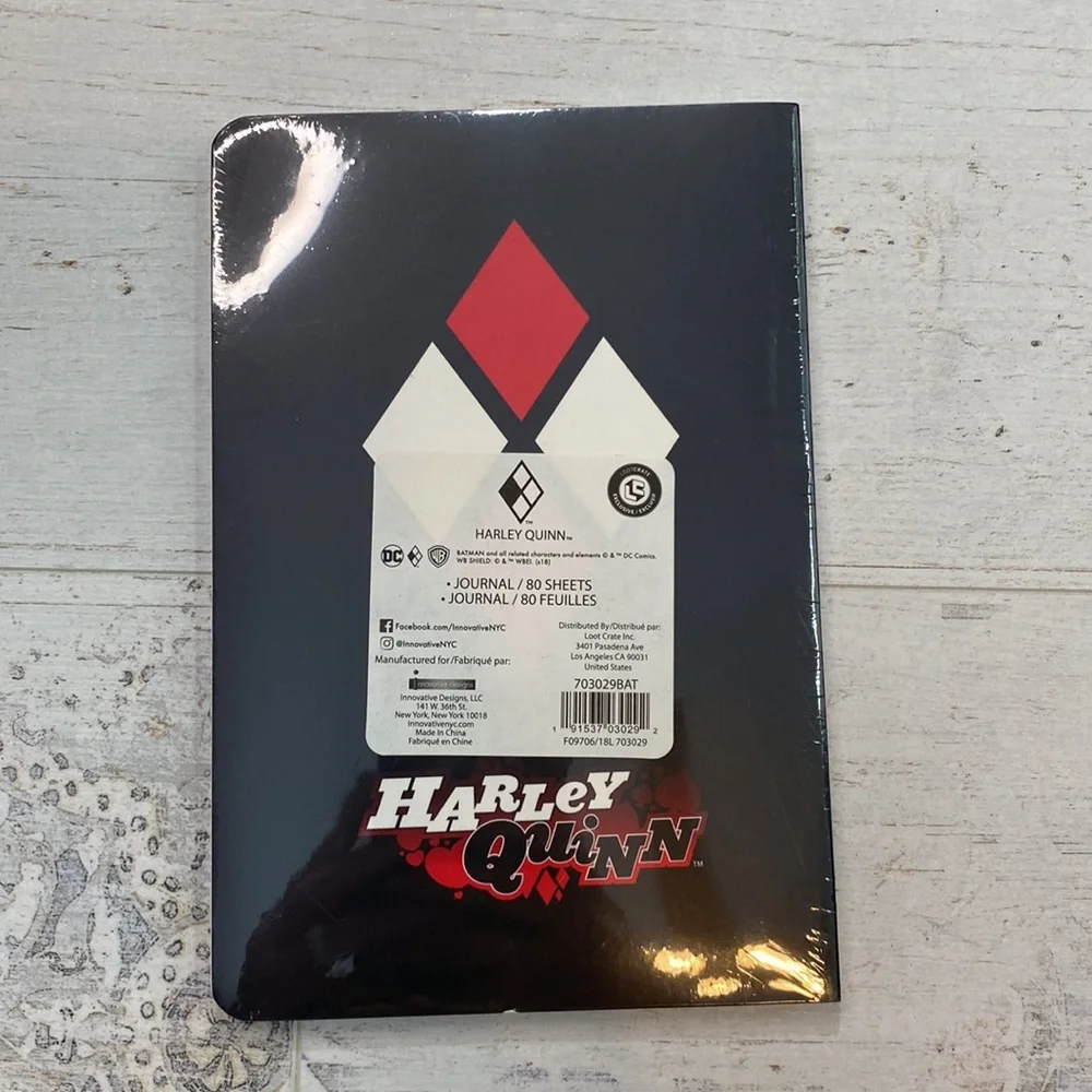 Loot Crate Exclusive Harley Quinn Journal